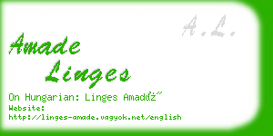 amade linges business card